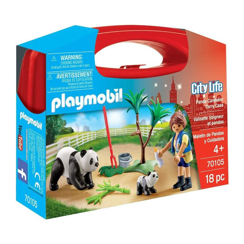 Playmobil Maletin Cuidadora Pandas