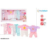 Set 4 Trajes Bebe 42 cm