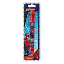 Boligrafo 6 Colores Spiderman