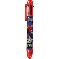 Boligrafo 6 Colores Spiderman