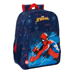 Mochila Adaptable Carro Spiderman Neon 42 cm