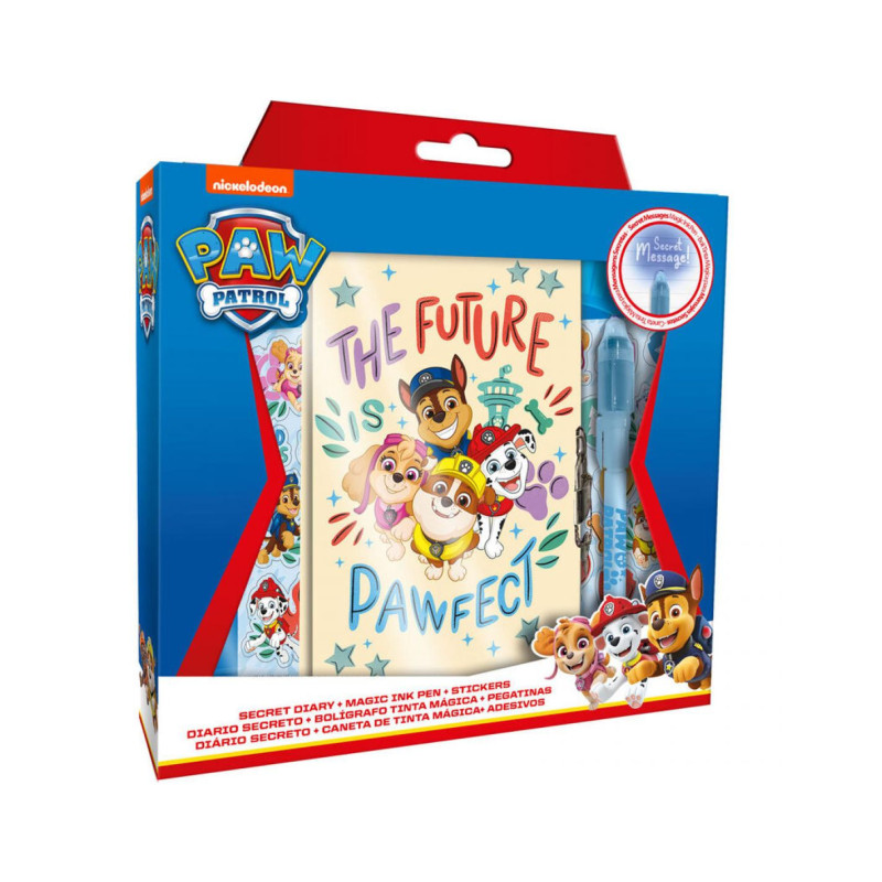 Diario con Boligrafo Magico Patrulla Canina