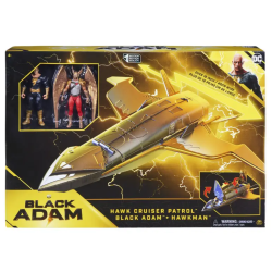 Avión Hawk Cruiser black Adam con 2 Figuras
