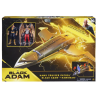 Avión Hawk Cruiser black Adam con 2 Figuras