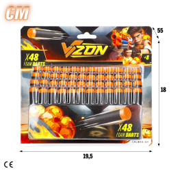 V-Zone 48 Dardos Espuma