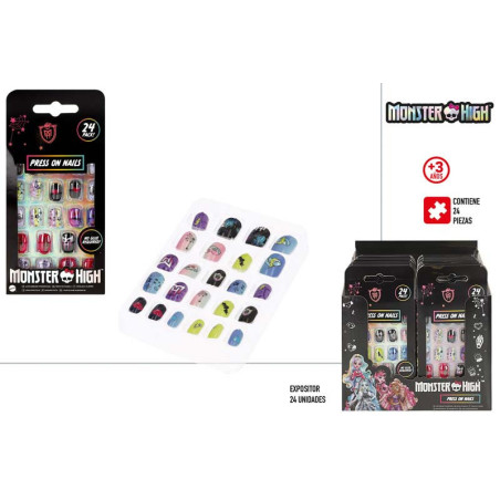 Set Uñas Postizas Monster High
