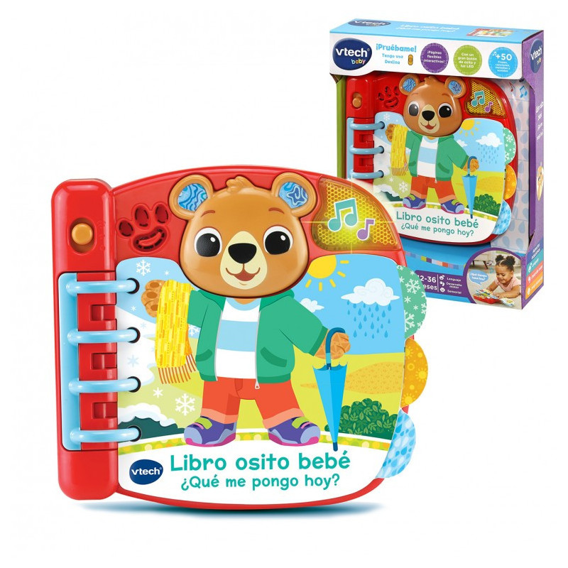 VTech Baby Libro Osito Bebé ¿Qué me Pongo Hoy?