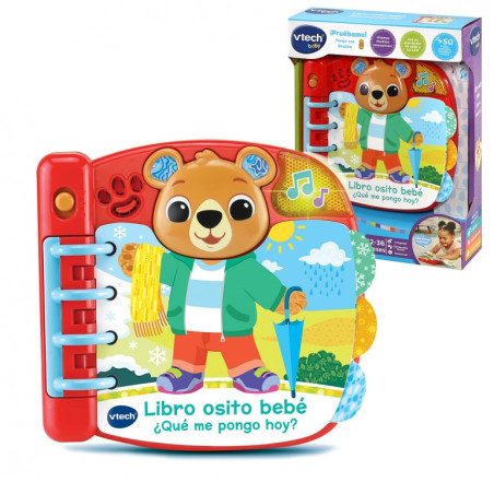 VTech Baby Libro Osito Bebé ¿Qué me Pongo Hoy?