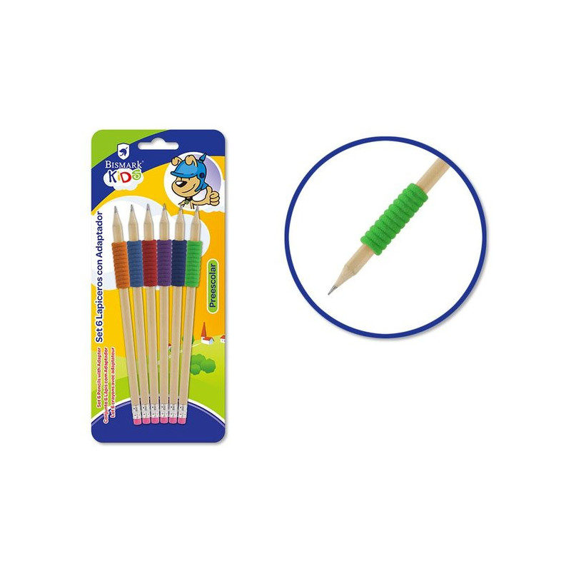 Set 6 Lapices con Adaptador