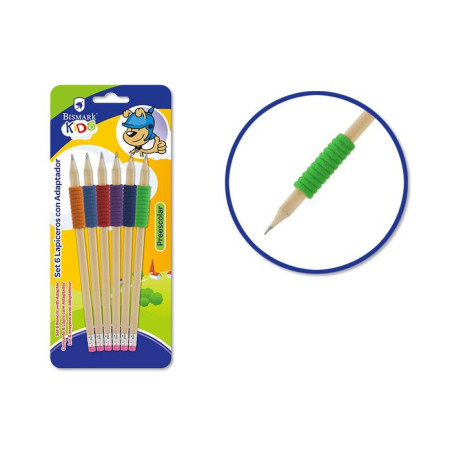 Set 6 Lapices con Adaptador