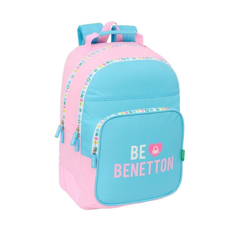 Mochila Escolar Doble con Cantoneras Adaptable a Carro Benetton Unique 42 cm