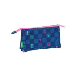 Estuche Portatodo Triple Benetton Damero