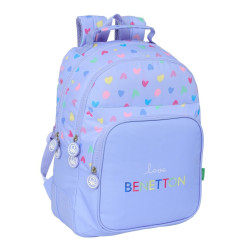 Mochila Escolar Doble con Cantoneras Adaptable a Carro Benetton 42 cm