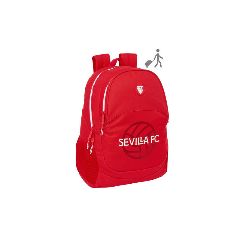 Mochila Escolar Adaptable a Carro Sevilla Futbol Club 44 cm