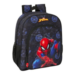Mochila Junior Adaptable a Carro Spiderman 38 cm