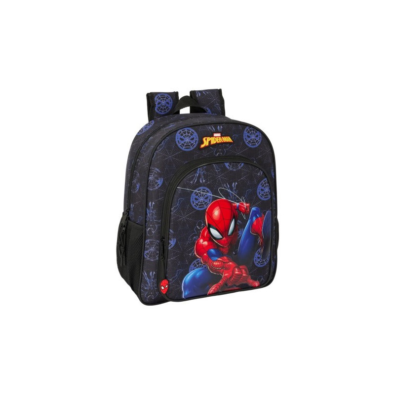 Mochila Junior Adaptable a Carro Spiderman 38 cm