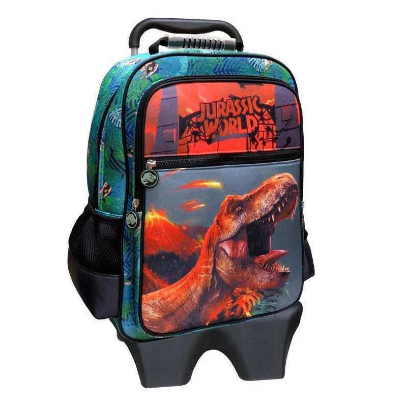 Mochila Escolar Jurassic World 45 cm con Carro