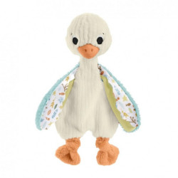 Fisher-Price- Baby Juguete Sensorial Mantita/Peluche Ganso