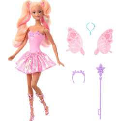 Barbie Doll Fantasy Fairy Cambia Alas y Outfit