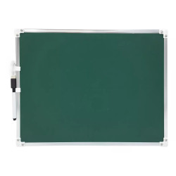 Tablero Pizarra 2 en 1 (Tiza y Rotulador) 30 x 20 cm