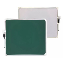 Tablero Pizarra 2 en 1 (Tiza y Rotulador) 30 x 20 cm