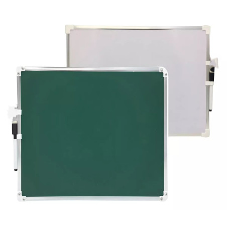 Tablero Pizarra 2 en 1 (Tiza y Rotulador) 30 x 20 cm