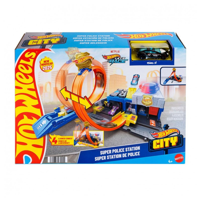 Hotwheels Pista Super Estacion de Policia