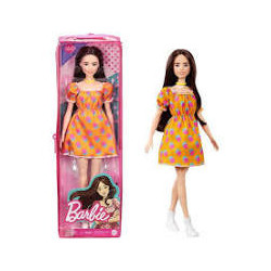 Barbie Fashionista Morena Vestido Lunares
