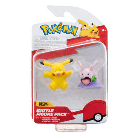 Pack 2 Figuras Pokemon (Pikachu y Goomy)