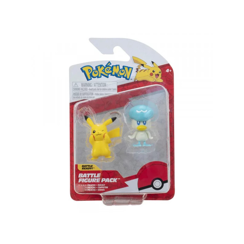 Pack 2 Figuras Pokemon (Pikachu & Quaxly)