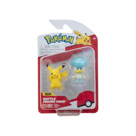 Pack 2 Figuras Pokemon (Pikachu & Quaxly)