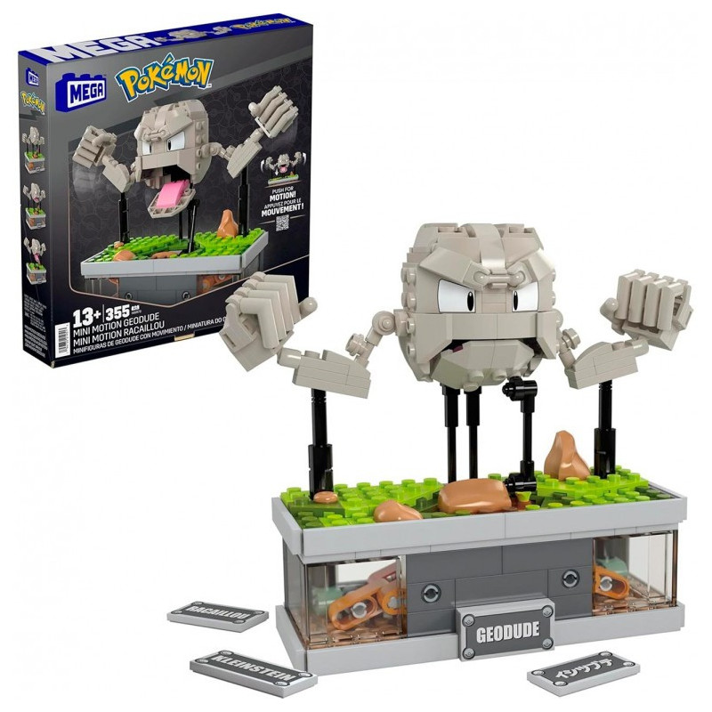 MEGA Pokémon Mini figura de Geodude con Movimiento