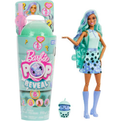 Muñeca Barbie Pelo Verde Vaso Te
