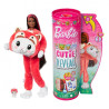 Muñeca Barbie Cutie Reveal Disfraces Panda Rojo - Gatito