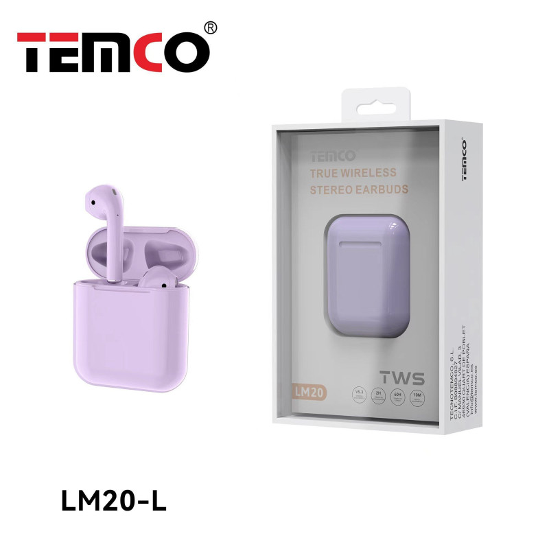 Auricular Bluetooth LM20 Lila