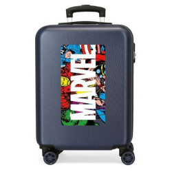 Maleta De Cabina Action Marvel Rígida 55cm Azul
