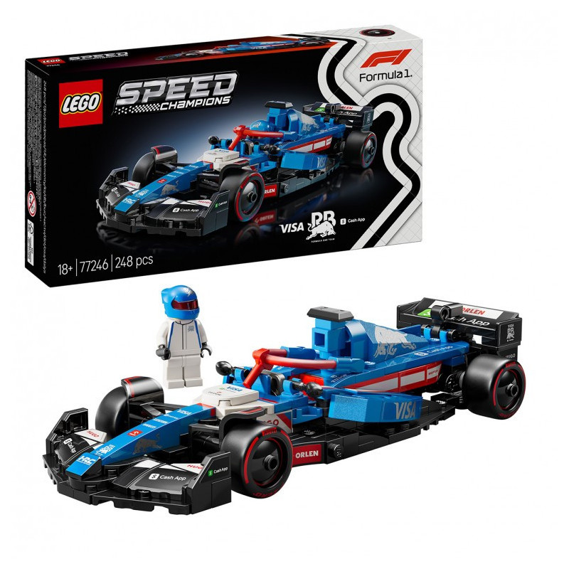LEGO Speed Champions Coche de Carreras Visa Cash App RB VCARB 01 F1 - 77246