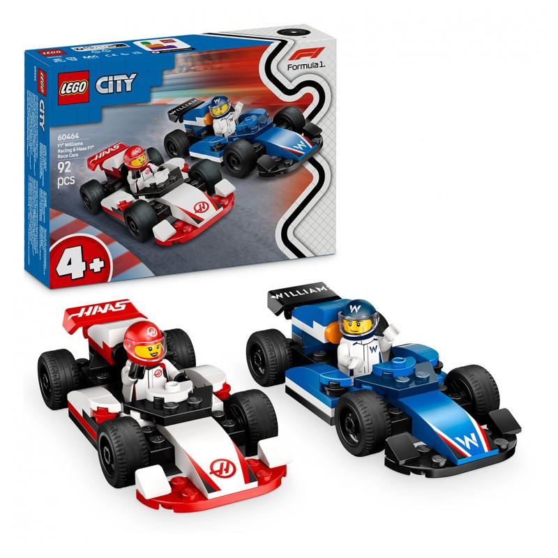 LEGO City Project Alicia 2025 Coches de F1 Williams Racing y Haas F1 - 60464