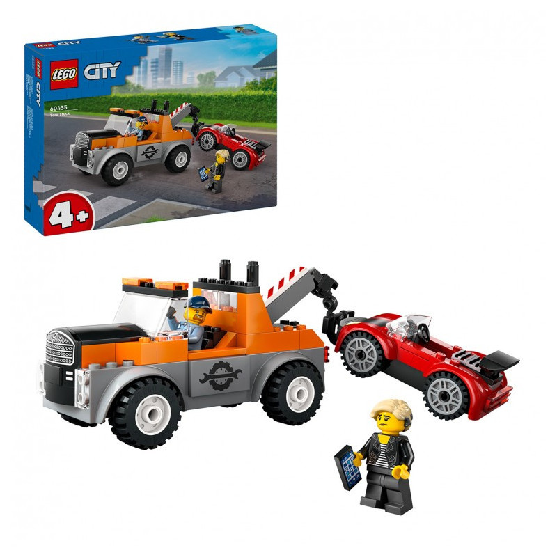 LEGO City Camión Grúa y Reparación del Deportivo - 60435