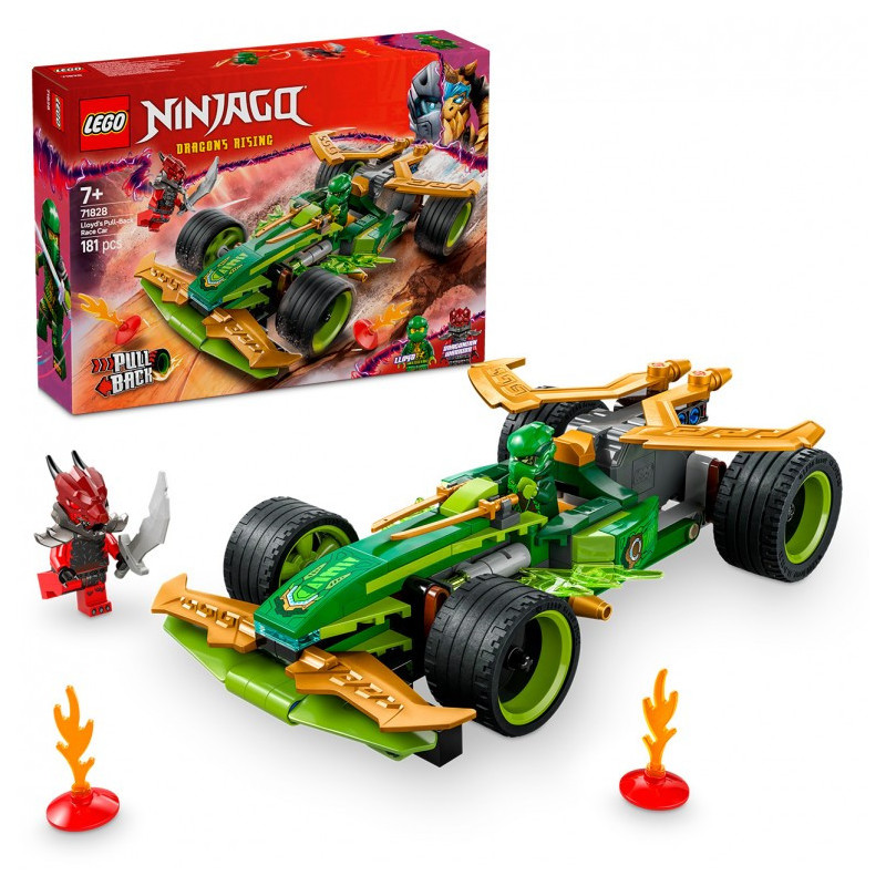 LEGO Ninjago Coche de Carreras con Motor de Carga Manual de Lloyd - 71828