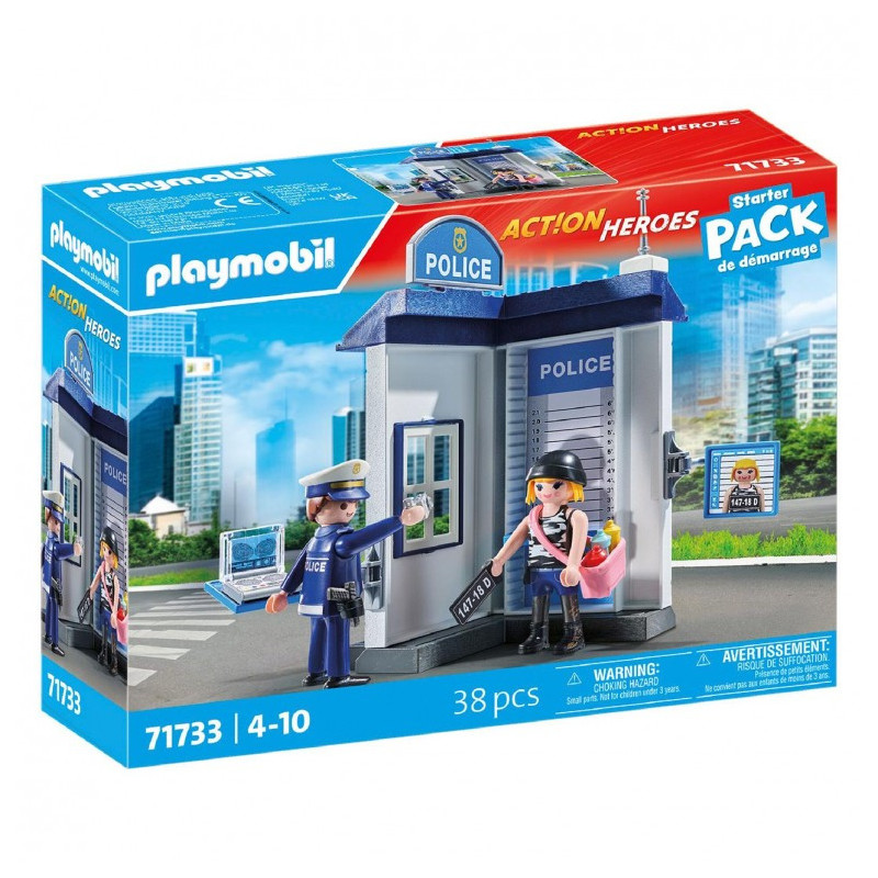 Playmobil 71733 Action Heroes Starter Pack Sala de Policía