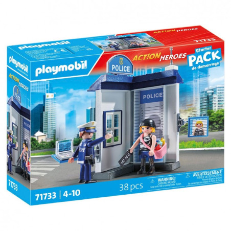 Playmobil 71733 Action Heroes Starter Pack Sala de Policía