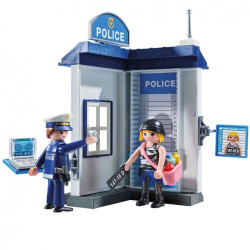 Playmobil 71733 Action Heroes Starter Pack Sala de Policía