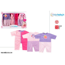 Set 3 Pijamas Bebe 42cm