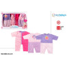 Set 3 Pijamas Bebe 42cm