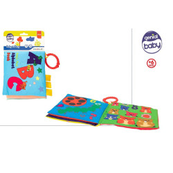 Libro Textil Con Sonajero Para Bebé + 6 Meses