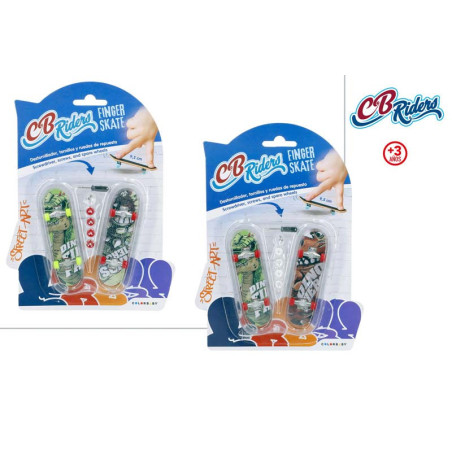 Pack 2 Skate Dedos 9cm