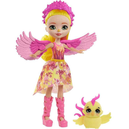Enchantimals Muñeca Falon Phoenix y Sunrise