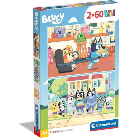 Puzzle Bluey 2x60 piezas