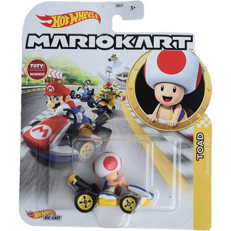 Hot Wheels Mariokart Toad Standard Kart Vehicle